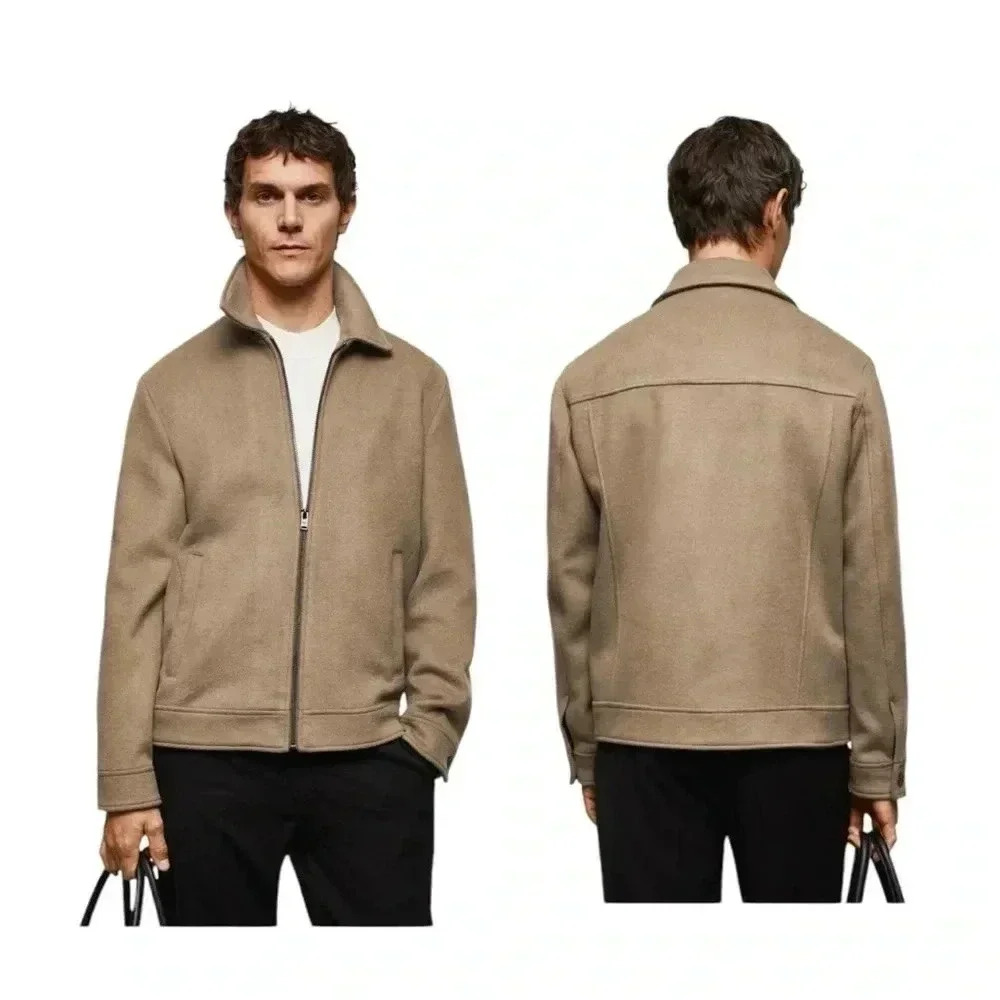 MNG Men’s Recycled Wool Straight Jacket Size Small